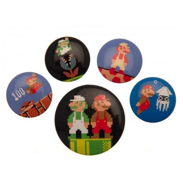 マリオ25周年記念缶バッジ マリオ25周年記念缶バッジ クラブニンテンドウ特典 スーパーマリオ25