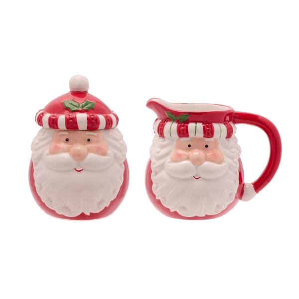 (シーズナルギフトコー) The Seasonal Gift Co サンタ キッチン シュガーボウルとミルクジャグ セット 食器 台所用品