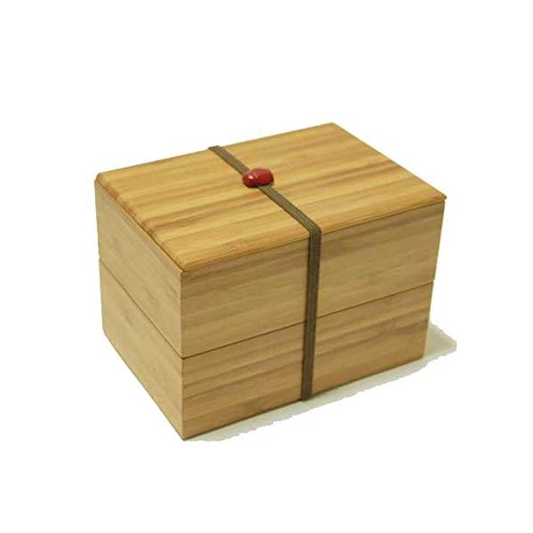 公長齋小菅積層二段弁当箱　赤