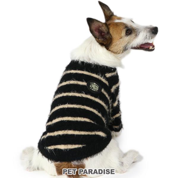 J.PRESS（J.プレス） 犬 服 秋冬 ニット シャギー風 小型犬 | ボーダー