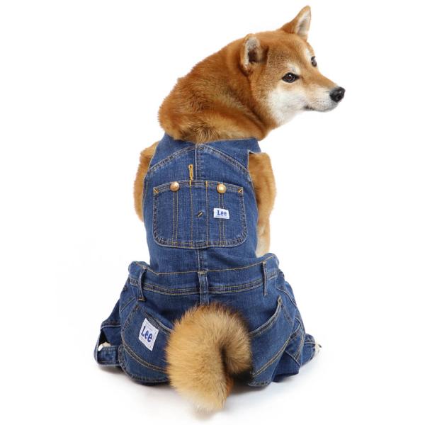 Lee 犬 服 つなぎ デニム 〔 中型犬 大型犬 〕 着せやすい lee