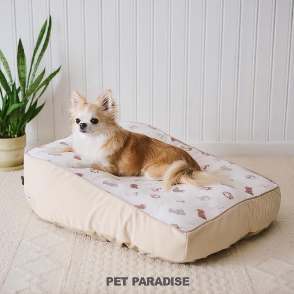 寝そべり羊 M 35227-BE PET PARADISE 犬 ペットベッド 寝そべりベッド ワン柄 makokoro