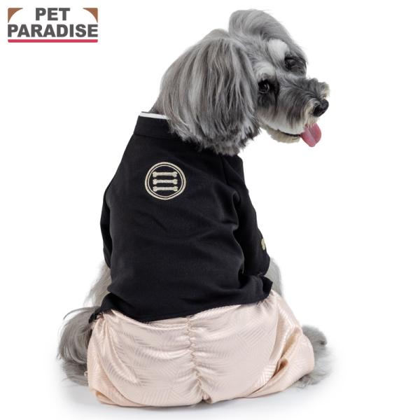 PET PARADISE 犬 服 冬 紋付き 刺繍 袴 小型犬 | 金糸 秋冬