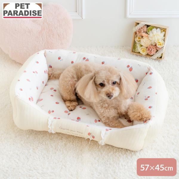 ■素材本体外側：綿100%その他：ポリエステル100% ■お洗濯 手洗いでお願いします（中性洗剤使用/弱く絞る/形を整えて干す）。■サイズ展開（幅：約） 38cm/57m/78cm ★HOTキーワード★ クッション 犬のベッド 犬用ベッド ...