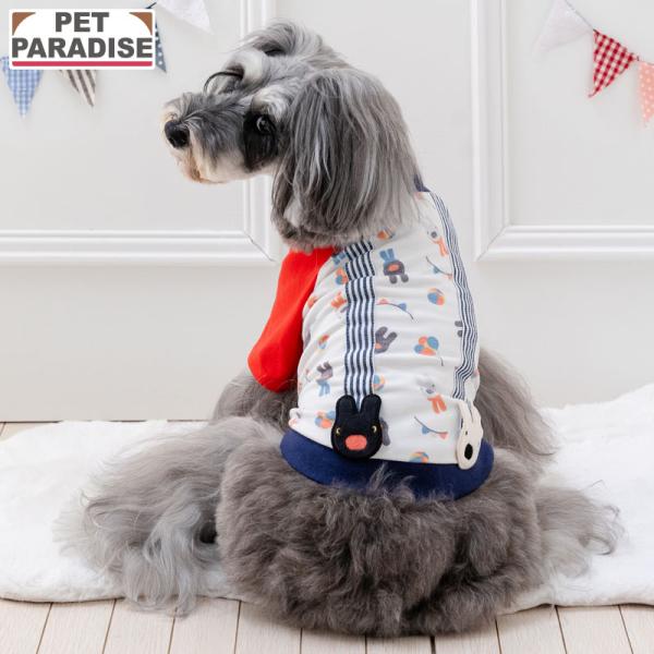 犬服・アクセサリー H.A PET PARADISE リサとガスパール 犬 服 秋 二人飛び柄 Tシャツ