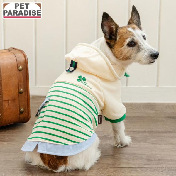 PET PARADISE（ペットパラダイス） 犬 服 春 重ね着風 パーカー 小型犬