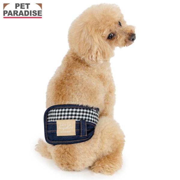 PET PARADISE（ペットパラダイス） 犬 服 秋 デニム風 マナーベルト