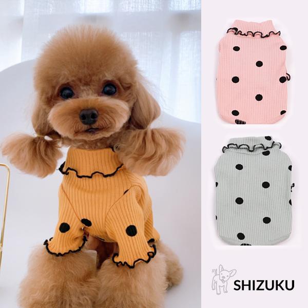 犬 服 犬の服 ドッグウェア ドット おしゃれ Tシャツ カットソー 犬服 洋服 小型犬 プチプラ Clothes004 ペット用品 Shizuku 通販 Yahoo ショッピング