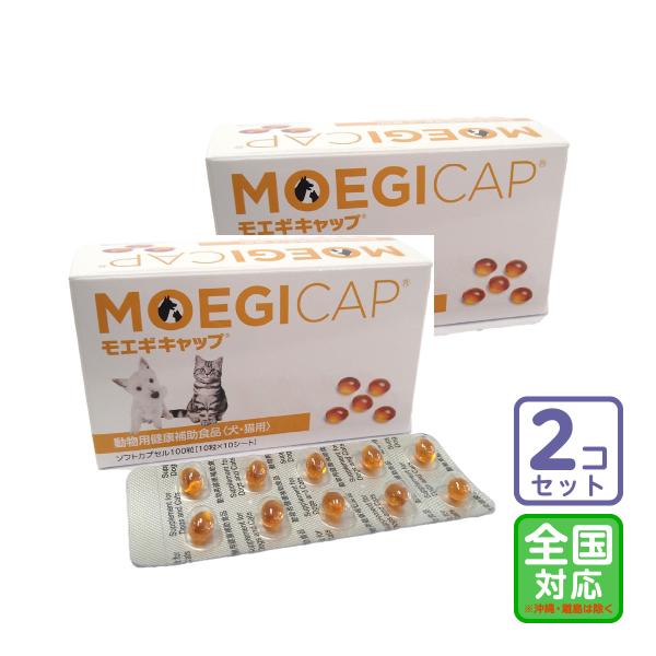 お届け先全国対応/2個セット「モエギキャップ ソフトカプセル100粒」/三ビグ【0994】