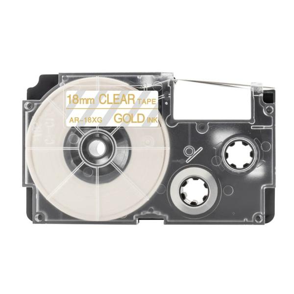 ★高品質なのに低価格！★裏紙の中央にスリット（切込み）が入っているのではがしやすい！CASIO NameLand 用互換テープカセットテープ幅　：18ｍｍテープ長さ：8ｍ※メーカー純正品ではありませんが、高品質で問題なく使用できます。純正品...