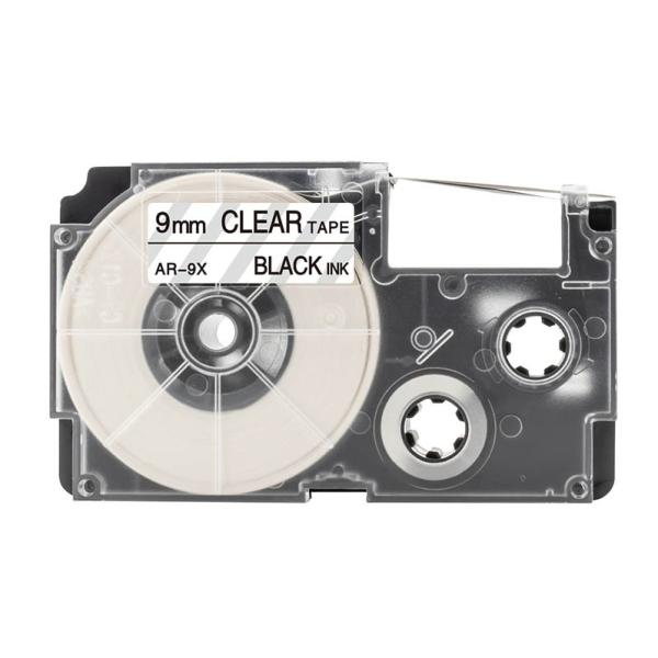 ★高品質なのに低価格！★裏紙の中央にスリット（切込み）が入っているのではがしやすい！CASIO NameLand 用互換テープカセットテープ幅　：9ｍｍテープ長さ：8ｍ※メーカー純正品ではありませんが、高品質で問題なく使用できます。純正品に...