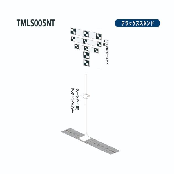 エーミングターゲット デラックスタイプトヨタ車用＜セット内容＞・ターゲット用アタッチメント×1・トヨタ用ターゲット×５・垂直出し下げ振り×1・順次位置合わせシート×1 (250×1,250mm)・高さ1,400mmスタンド×1・レーザー距離...