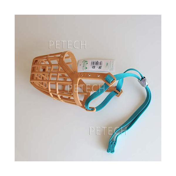 取り付けづらいワンちゃんにも装着が楽なよう、ワンタッチ留め具がついています。口輪部分はプラスチック、口先は二重になっています。ベルトはナイロン製。サイズに合わせて選べる４種類。AとBの長さを参考にしてお選びください。A　5.5×B　28.5...