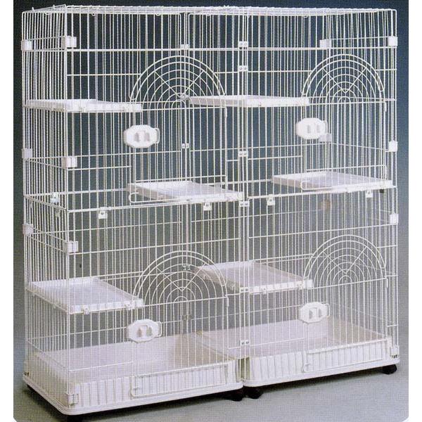 GB Sクラス C-03 猫用 (ホワイト金網＆ホワイトボトム) : 009027  