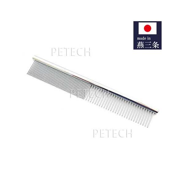 ◆メール便対応商品。【新潟県燕市の職人さんが作った信頼の日本製】大手メーカーのペットコームを手掛けている職人さんに作っていただいた高品質のオリジナルコームです。当社「PETECH」のロゴ入り。パッケージをカットし、お求めやすい価格で販売。簡...