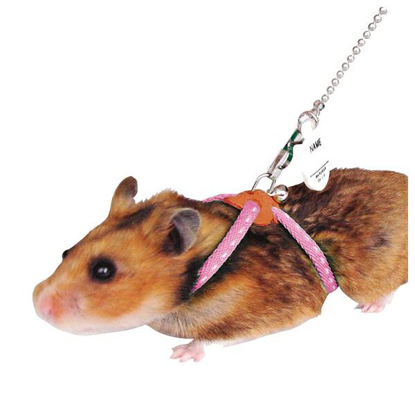 ◇マルカン MW-10Pハムちゃんのうきうきハーネス ピンク