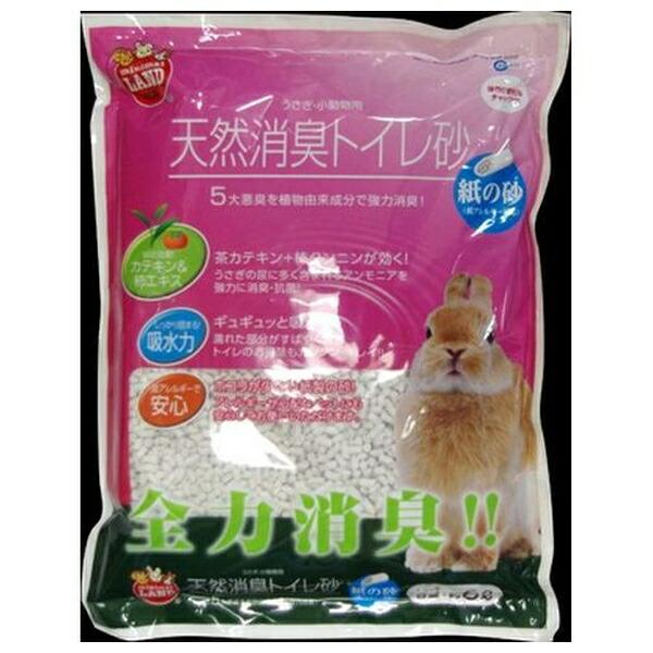 他サイト： ◇マルカン MR-694天然消臭トイレ砂 紙の砂の商品画像