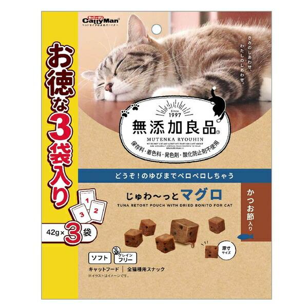 他サイト： ◇ドギーマンハヤシ 無添加良品じゅわーっとマグロかつお節入り42g×3袋の商品画像