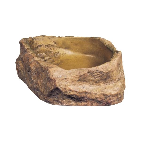 自然の岩をイメージしたテラリウムにぴったりな爬虫類・両生類用の水飲み皿●自然の岩をイメージしたデザインの水飲み皿で、レイアウトしたテラリウムにも最適です。●内側には安全ステップ付きで、小さな生体やエサ昆虫が溺れるのを防ぎます。●大型の爬虫類...