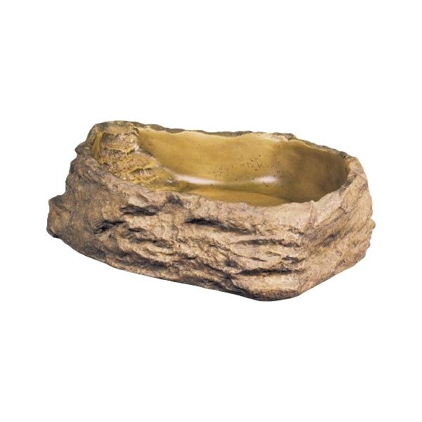 自然の岩をイメージしたテラリウムにぴったりな爬虫類・両生類用の水飲み皿●自然の岩をイメージしたデザインの水飲み皿で、レイアウトしたテラリウムにも最適です。●内側には安全ステップ付きで、小さな生体やエサ昆虫が溺れるのを防ぎます。●大型の爬虫類...