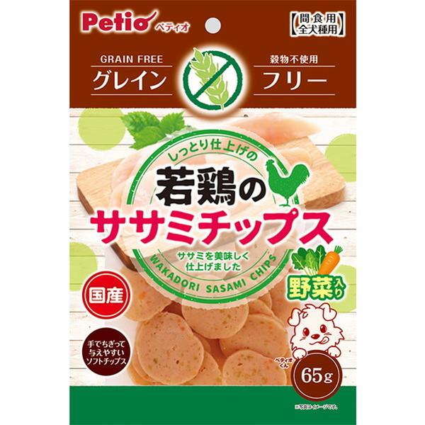 犬用おやつ 若鶏のササミチップス 野菜入り グレインフリー 65g 国産 穀物不使用 ササミ 6ヶ月 ペティオ Petio W Petio Online Shop ヤフー店 通販 Yahoo ショッピング
