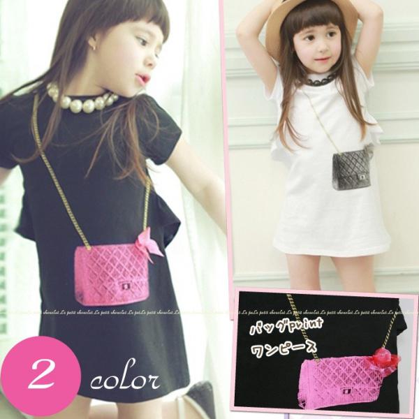 半袖 ワンピース 子供服 女の子 黒 白 韓国子供服 Buyee 日本代购平台 产品购物网站大全 Buyee一站式代购 Bot Online