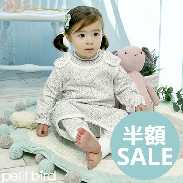 【商品名】スリーパー　ブルーミング【ブランド】petit bird（プチバード）【素材】綿100%【生産国】韓国・水温30℃を限度に手洗いできます。・おしゃれ着用洗剤を推奨しています。・洗濯前または後に、30分以上つけ置きをしないでください...