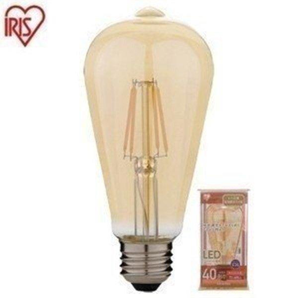IRIS OHYAMA 電球 LED LEDフィラメント電球 レトロ風琥珀調 IRIS OHYAMA 電球 LED LEDフィラメント電球 レトロ風琥珀調