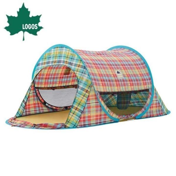 ロゴス サンシェード チェッカー ポップフルシェルター