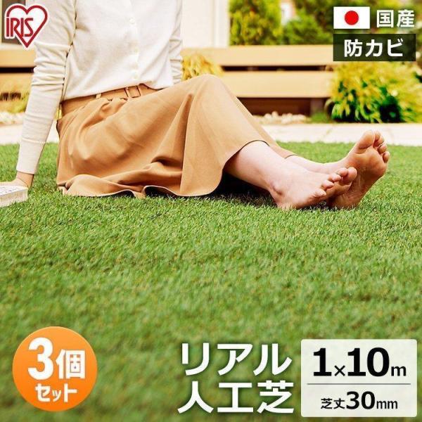 IRIS OHYAMA（アイリスオーヤマ） 人工芝 ロール リアル人工芝 1m×10m