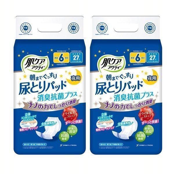日本製紙クレシア 尿とりパッド 尿漏れパッド 肌ケア 27枚×2個セット 6
