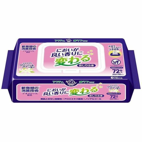 （検索用：アクティ 楽ケア おしりふき からだふき タオル 介護ウェット ぬれタオル 清拭布 デオマジック 消臭 4901750806040）●翌日優良配送対象商品につきまして●下記の場合は対象外となります。・12時以降のご注文の場合・お届...