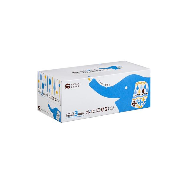 （検索用：河野 3枚重ね ティッシュ 水に流せる ボックス アウトドア 介護 ペット 災害 パルプ 4901451164487）●翌日優良配送対象商品につきまして●下記の場合は対象外となります。・13時以降(休業日は12時以降)のご注文の場...