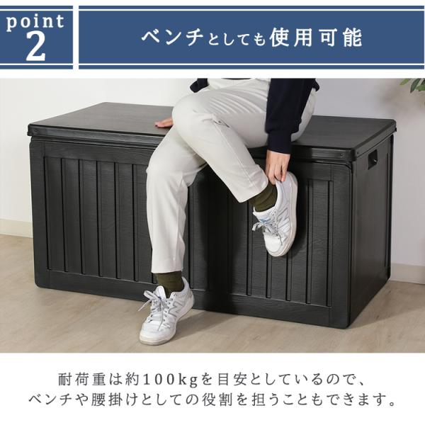 ���[�{�b�N�X ���[�x���` ���O���[ ���[BOX�x���` BK 270L (38357) �u���b�N 55253 ���i�摜3
