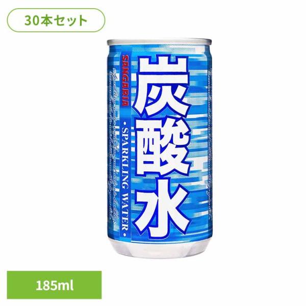 他サイト： 炭酸水 缶 使い切り サンガリア 飲料 ソフトドリンク ソーダ 炭酸水185ml×30本の商品画像
