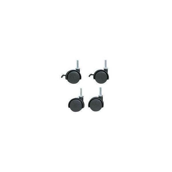 他サイト： スチールラック キャスター パーツ メタルラック ラック 棚 メタルミニキャスター 4個入 ポール径19mm対応 アイリスオーヤマ MM-4MCの商品画像