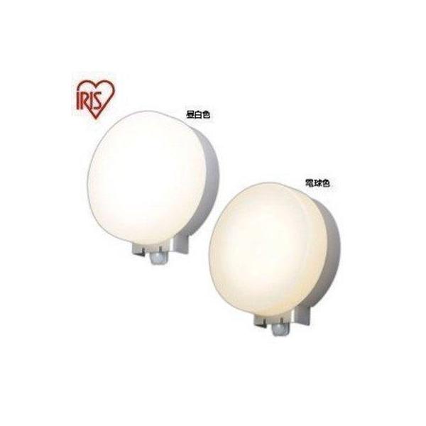 シーリングライト ライト 天井 LEDポーチ灯 人感センサー付 丸型 壁付け専用 アイリスオーヤマ
