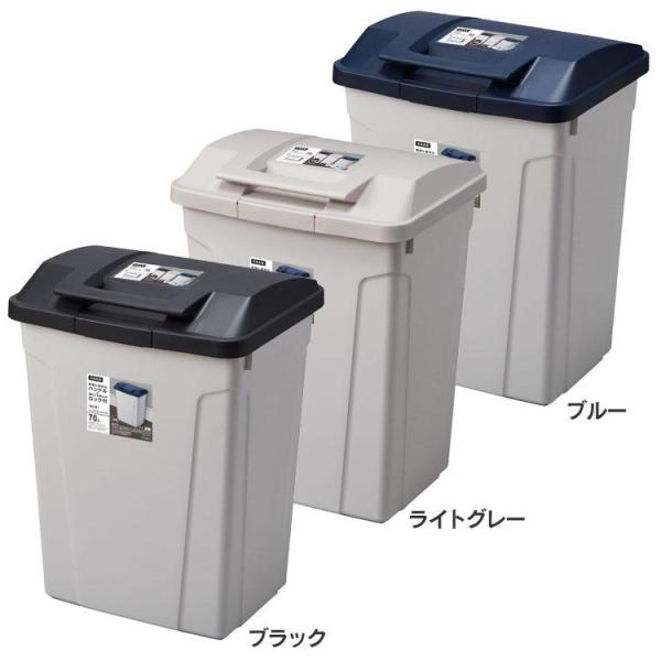 他サイト： ゴミ箱 インテリア ダストボックス ハンドル付 分別ペール70L A6650 (D)(B)の商品画像