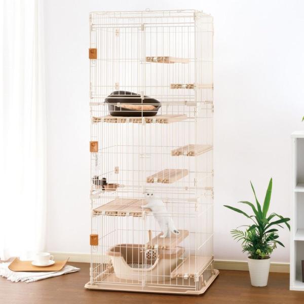 他サイト： 棚板カスタマイズ バンビーノ キャットサークル  多頭飼 子猫 リッチェル richellの商品画像