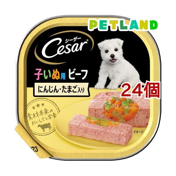 シーザー 子いぬ用 ビーフ にんじん・たまご入り ドッグフード