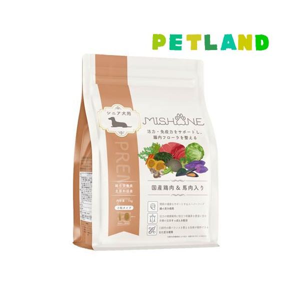 ミシュワン シニアドッグフード 国産鶏肉＆馬肉(1kg×12セット)