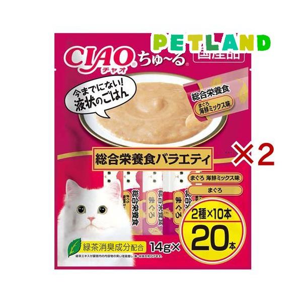CIAO ちゅ〜る 総合栄養食バラエティ ( 20本×2セット(1本14g