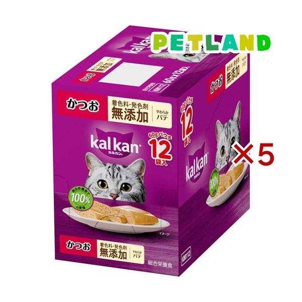 猫　キャットフード＊ウエットフード　パウチ　１２８袋セット！カルカン カルカン パウチ やわらかパテ かつお 着色料発色剤 無添加 キャット