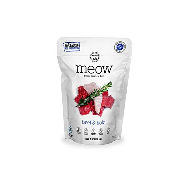 【売上の一部が保護犬へ】MEOW ミャウ フリーズドライキャットフード ビーフ＆ホキ 50g キャットフード  オールステージ