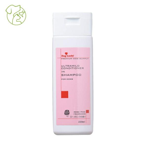 他サイト： ドッグラック シャンプー ローズピンク 220ML 4905385200266 犬用 リンスイン オールインワンシャンプーの商品画像