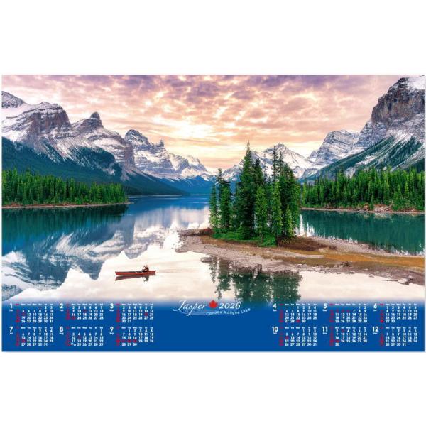 カナダ・マリンレイクはジャスパー国立公園のシンボルともいえる湖で、カナディアンロッキーを代表する風景のひとつです。湖の色が緑やトルコブルーとさまざまに変化する神秘的な美しさをたたえた湖として人気があります。雄大なカナディアンロッキーと神秘的...