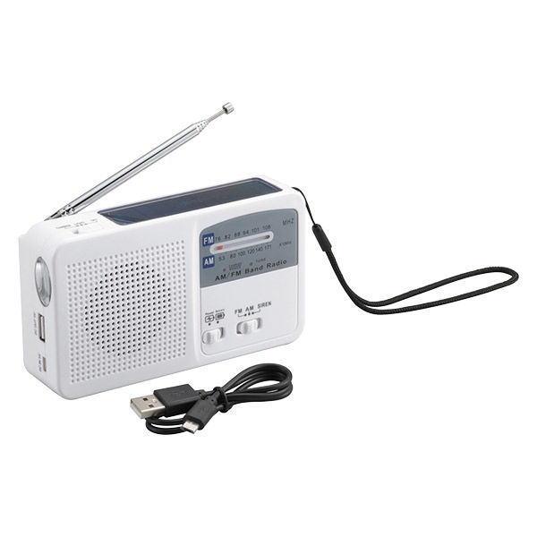 エレット　マルチコンパクトラジオ【ET-14】多機能ラジオ　AM/FMラジオ　ライト　モバイルバッテリー　サイレン　防災　アウトドア　キャンプ