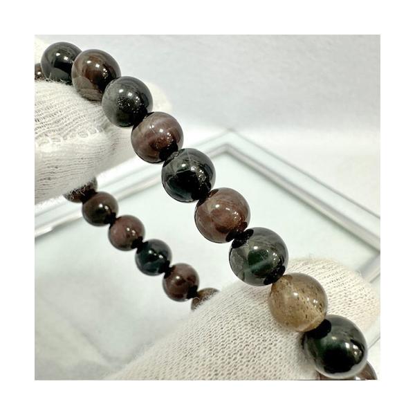 スキャポライト ブレスレット スキャポライトキャッツアイ 約8ミリ