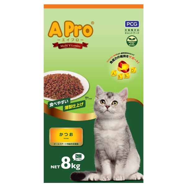 キャットフード ドライフード 大容量 多頭 大容量 多頭飼 多くの猫ちゃん 大家族猫 増量猫フード ａｐｒｏエイプロ かつお8ｋｇ ペッツ ラブ Paypayモール店 通販 Paypayモール