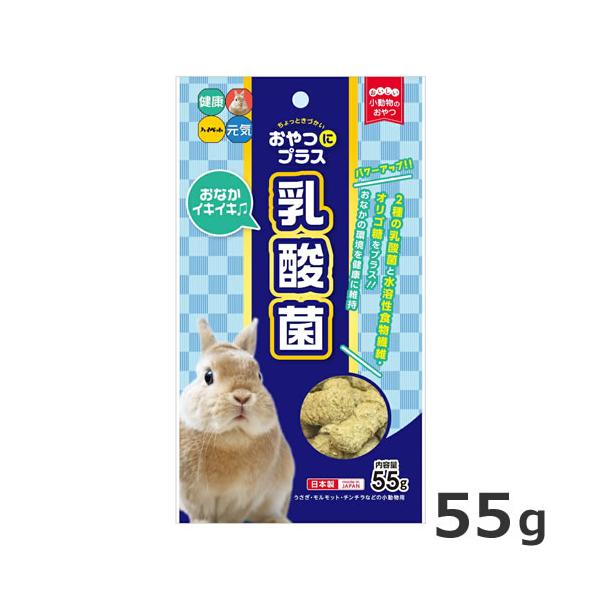 ハイペット おやつにプラス 乳酸菌 55g うさぎ 小動物おやつ 国産